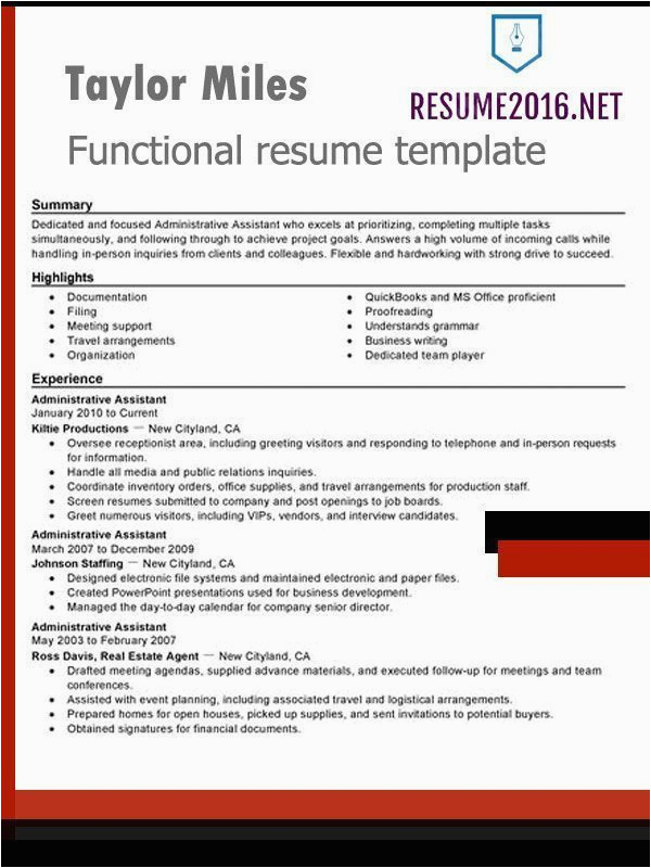 Skills or Highlights In Resume Samples Resume Skills Resume Skills Section Functional Resume Template