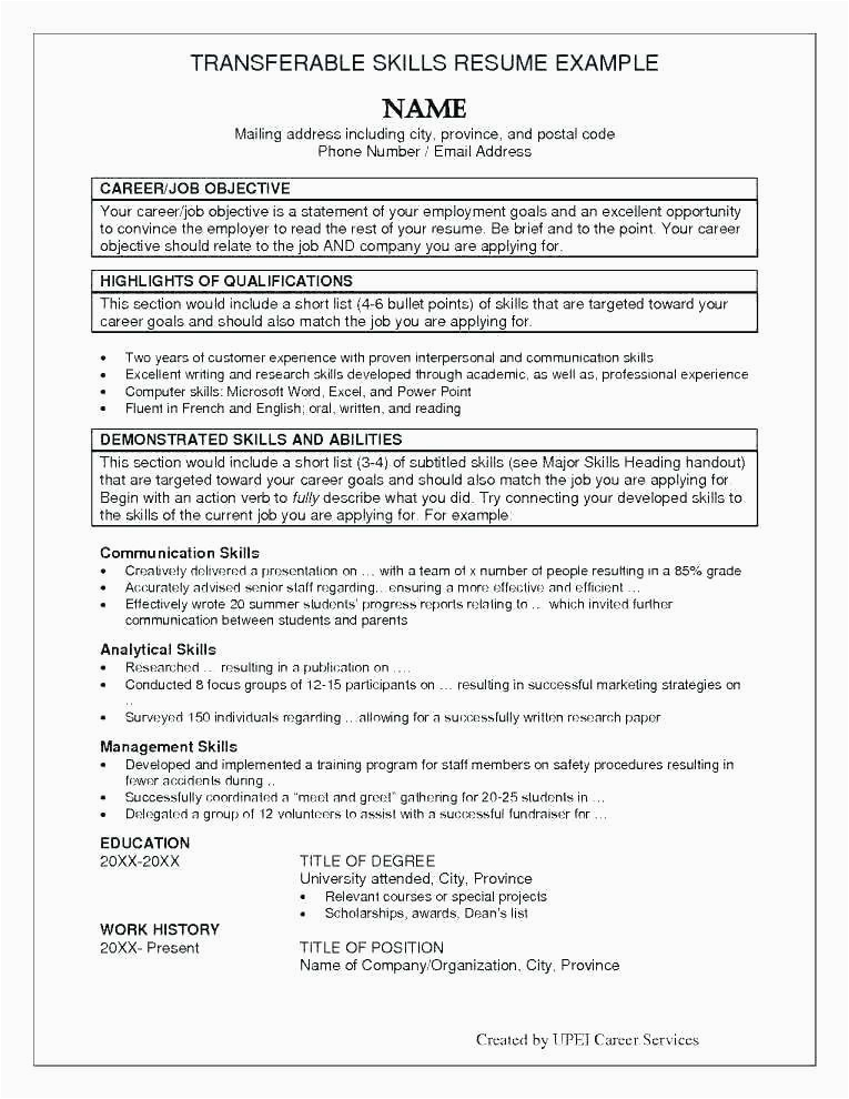 Skills or Highlights In Resume Samples Resume Templates that Highlight Skills Resmud