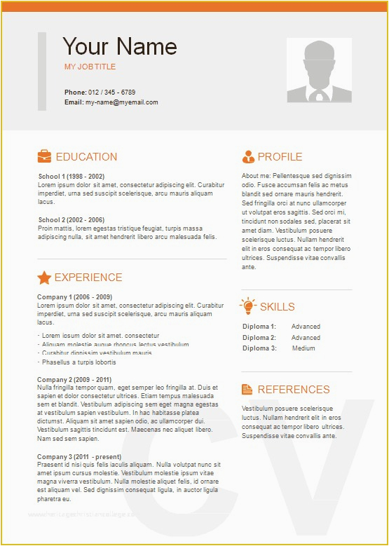 Top 10 Resume Templates Free Download Two Column Resume Template Word Free 10 Best Resume