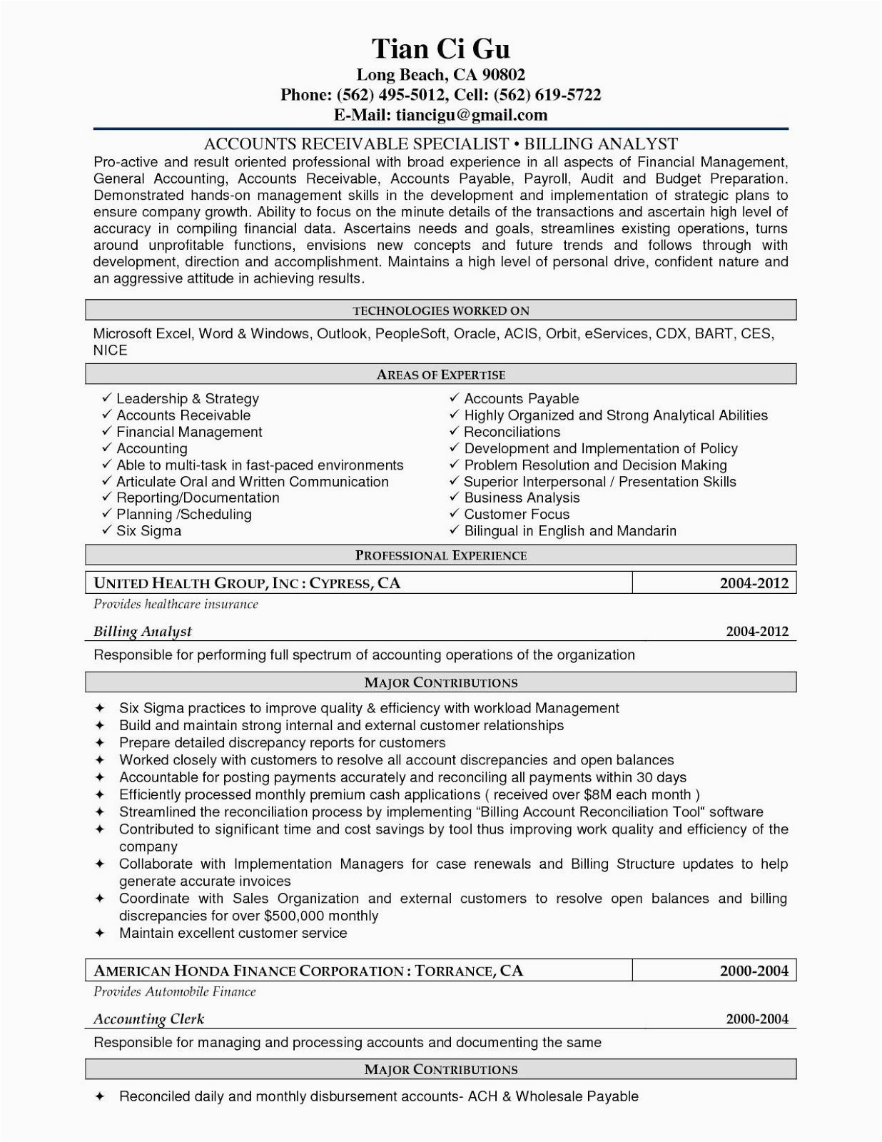 Accounts Payable Sample Resume In India Accounts Payable Resume format Accounts Payable Resume format In India