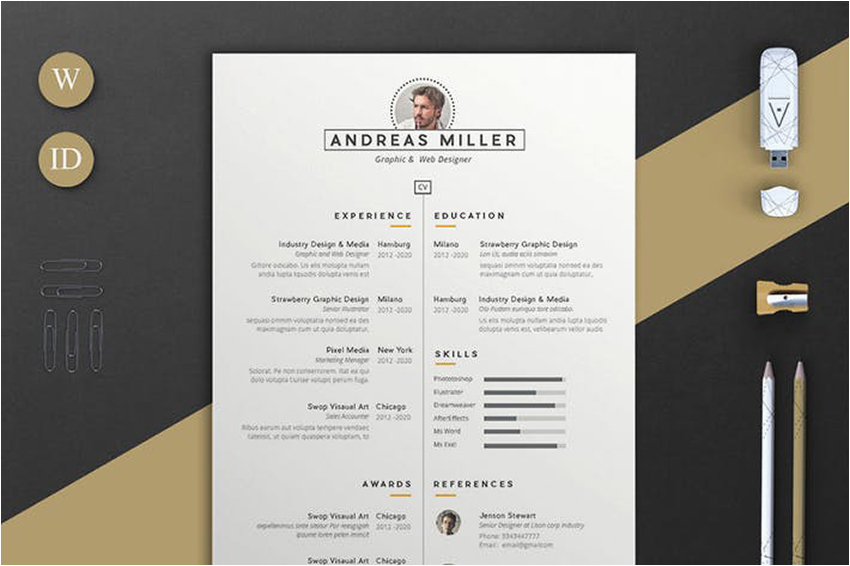 Adobe Indesign Resume Template Free Download 45 Best Indesign Resume Templates Free Pro Cv Indd