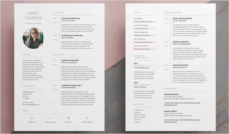 Adobe Indesign Resume Template Free Download Adobe Resume Template 7 Free Resume Templates for Adobe