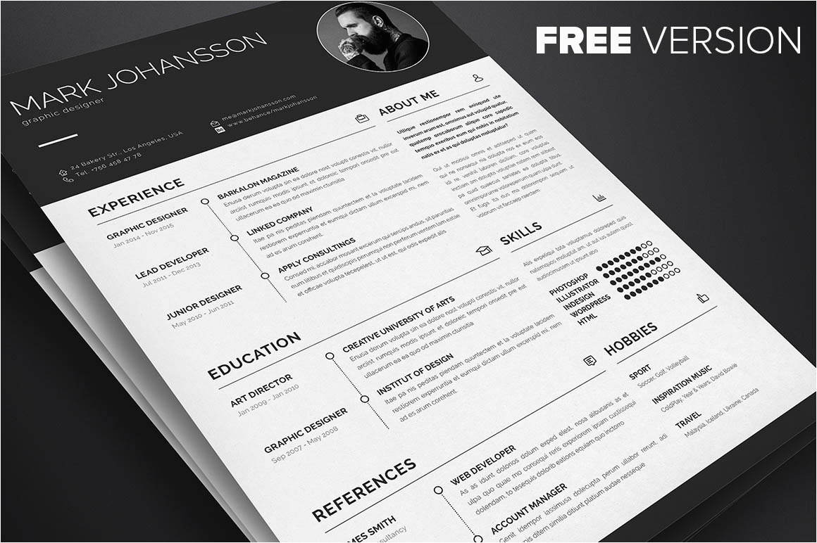 Adobe Indesign Resume Template Free Download Clean Indesign Resume Template Dealjumbo