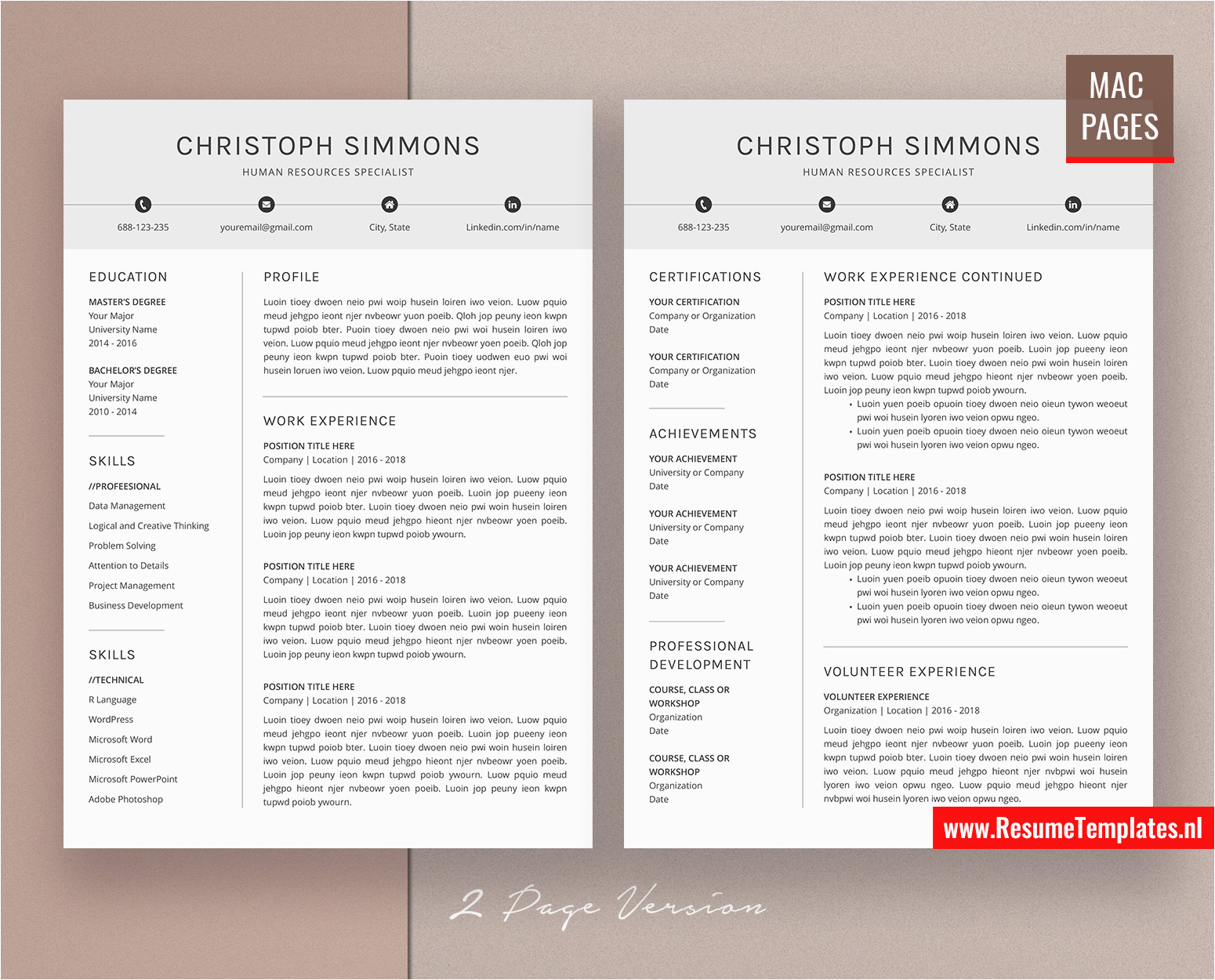 Apple Pages Resume Template Download Free Minimalist Cv Template for Mac Pages Cover Letter
