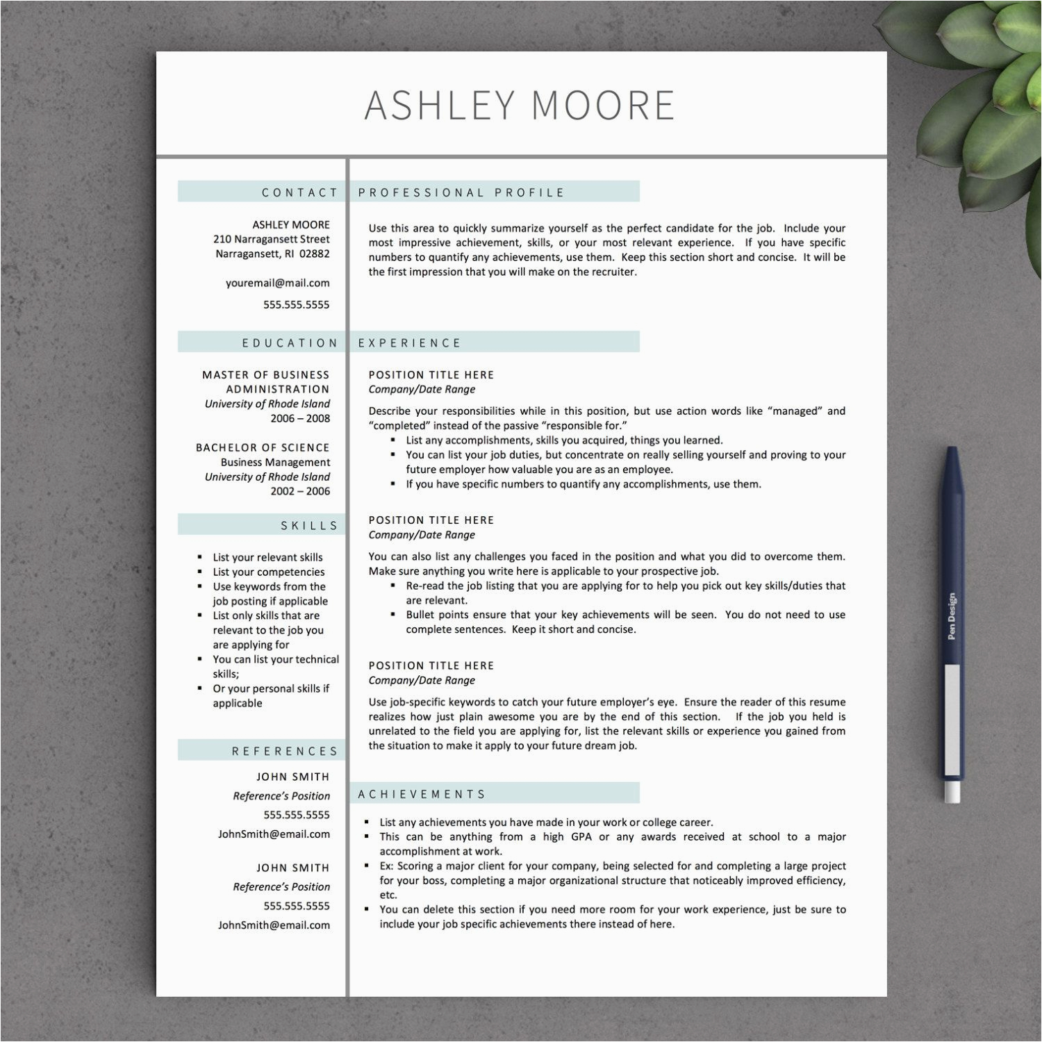 Apple Pages Resume Template Download Free Resume Template Download