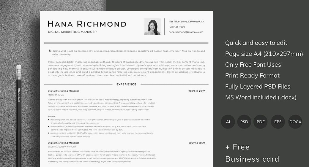 Ats Friendly Resume Template Free 2022 ats Friendly Resume Builder