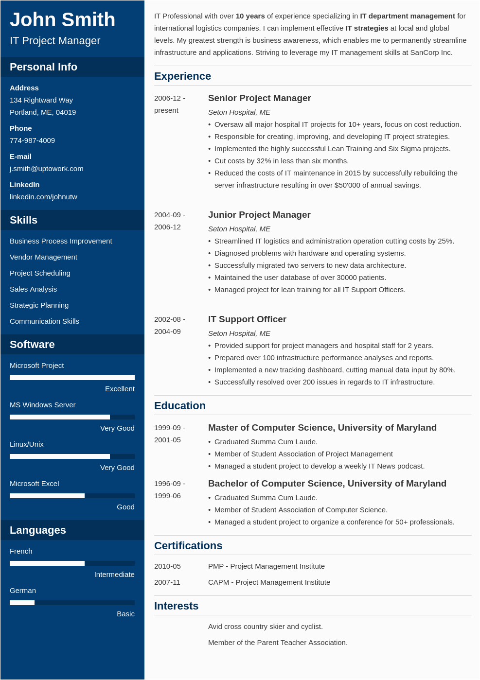 Best Resume Templates Free Download 2022 15 Blank Resume Templates & forms to Fill In and Download