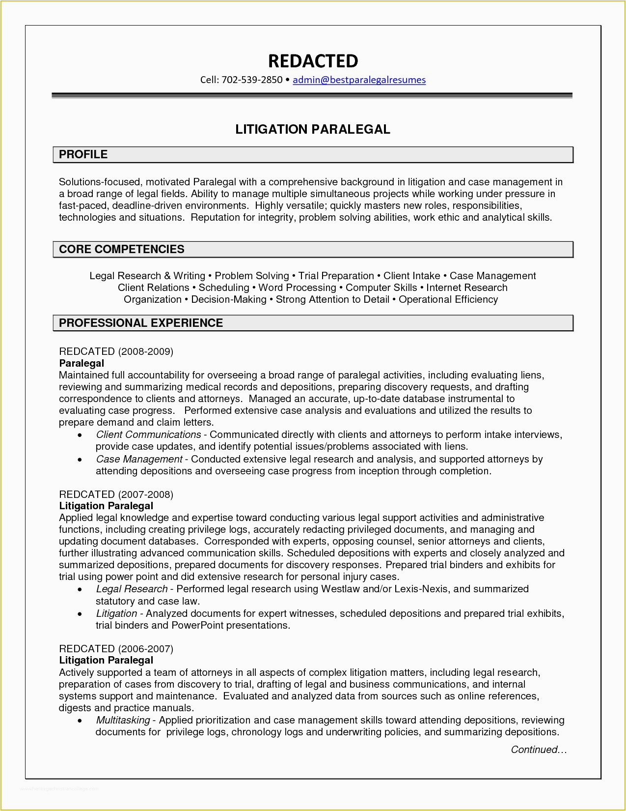 Best Websites and Best Paralegal Resume Samples 44 Free Paralegal Resume Templates