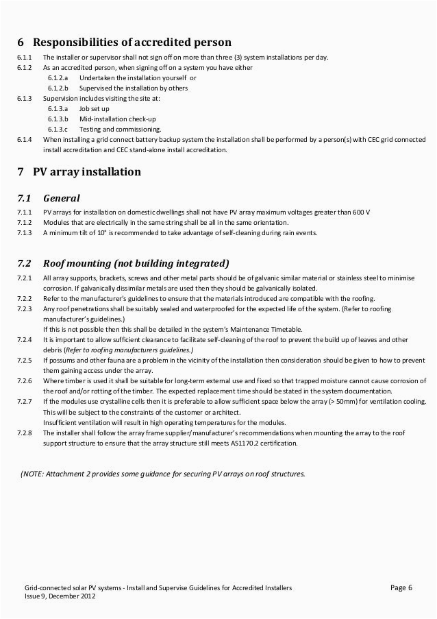 Conn S Distribution Technician Resume Sample Grid Connect Pv Install and Supervise Guidelines Cec issue 9grid Conn…