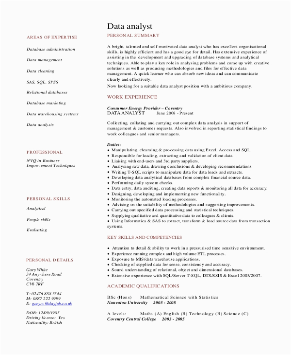Data Analyst for Library Sstem Resume Sample Free 9 Sample Resume Templates In Pdf Ms Word