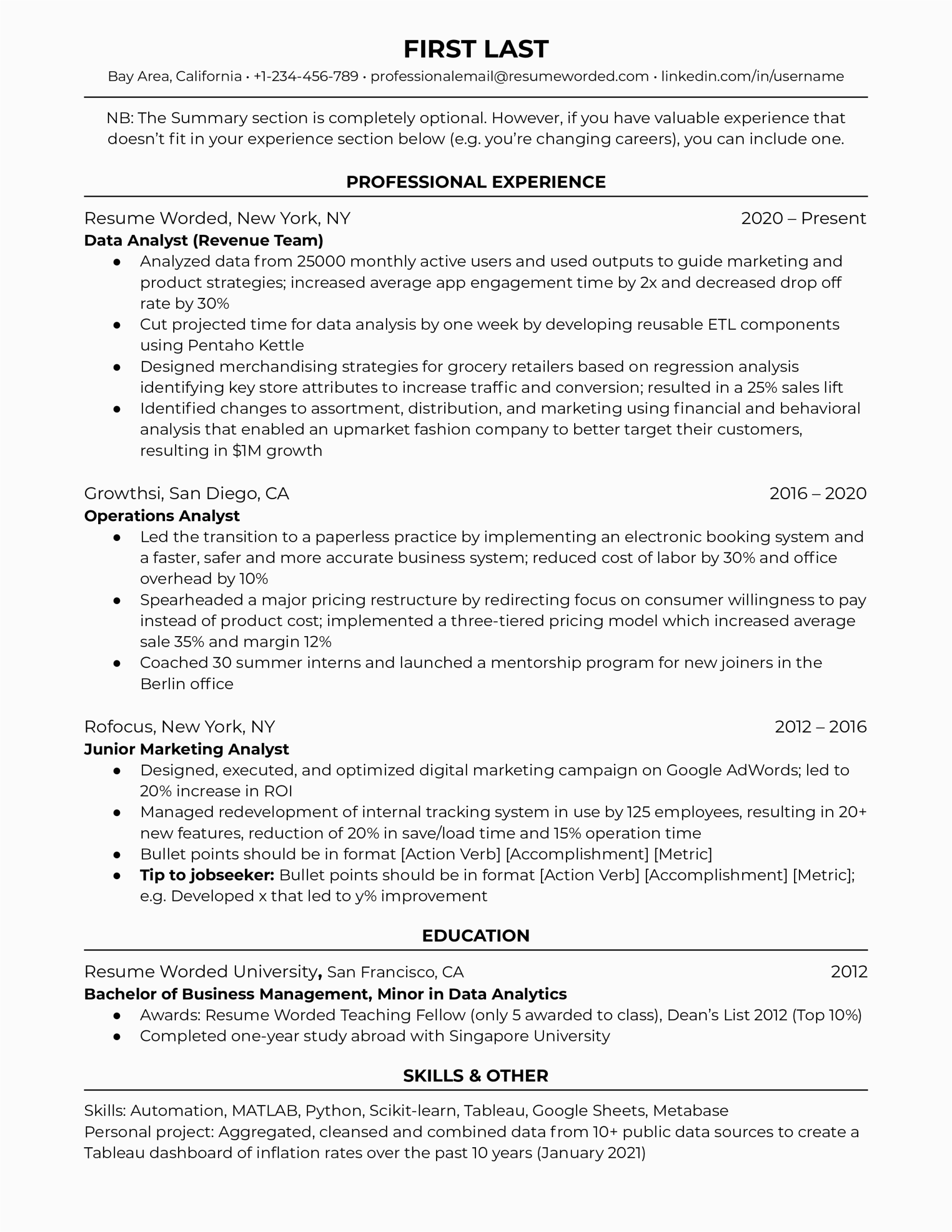 Data Analyst Information for Resume Sample 12 Data Analyst Resume Examples for 2022