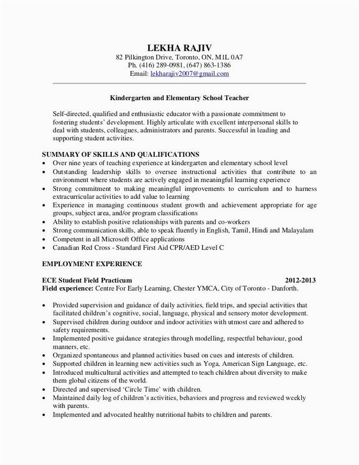 Early Childhood Teacher assistant Resume Sample Early Childhood Teacher assistant Resume Jill Resume