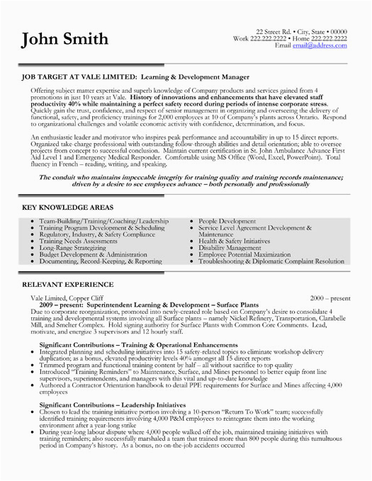 Early Learning Office Manager Resume Samples Learning Development Manager Resume Sample & Template