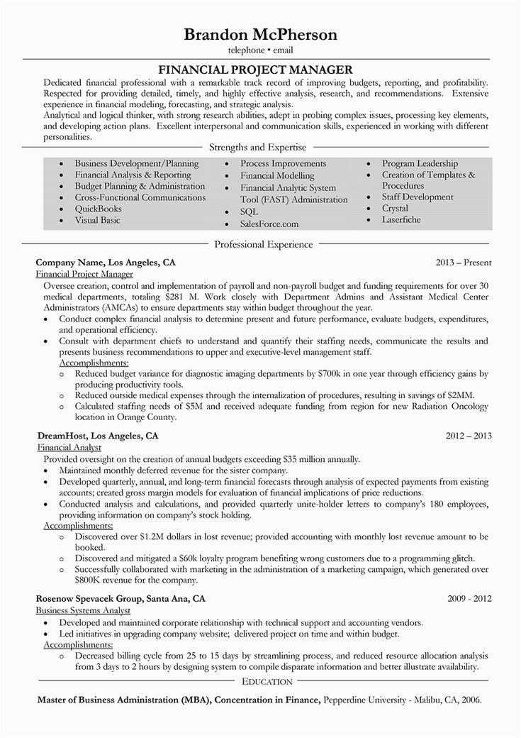 Entry Level It Project Manager Resume Sample √ 20 It Project Manager Resume In 2020