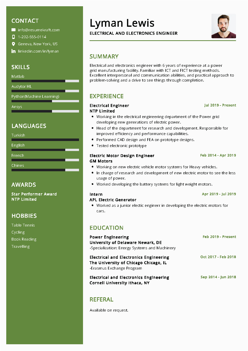 Experience Resume Sample for Electrical Engineer Electrical Engineer Resume Sample
