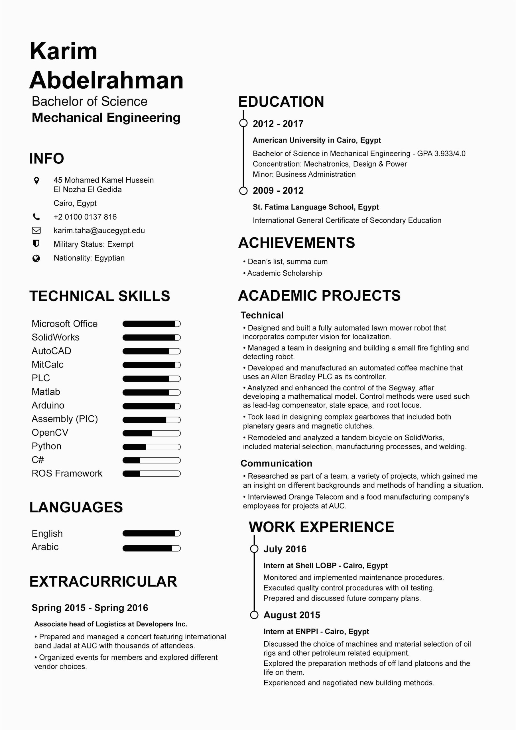 Fresh Graduate Mechanical Engineer Resume Sample Resume for A Fresh Mechanical Engineering Graduate is This too Weird