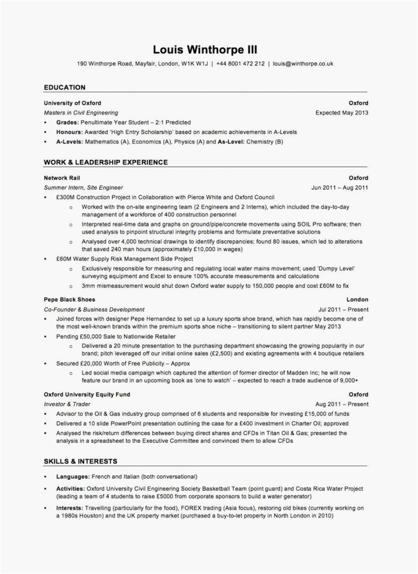 Investment Banking Resume Template with Deal Experience Investment Banking Resume Template with Deal Experience