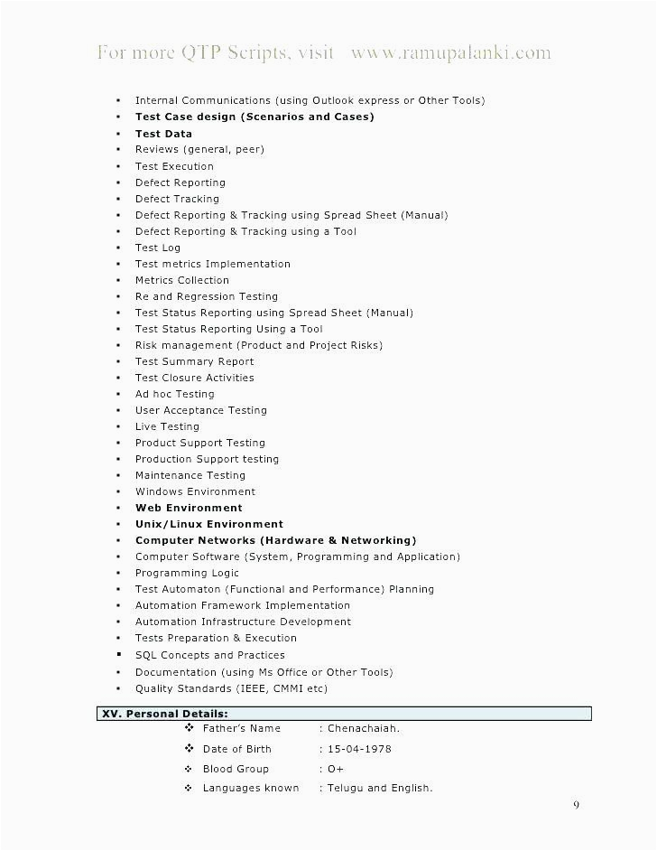 Manual Testing Resume Sample for 3 Years Experience √ 20 Manual Tester Resume 3 Years Experience In 2020