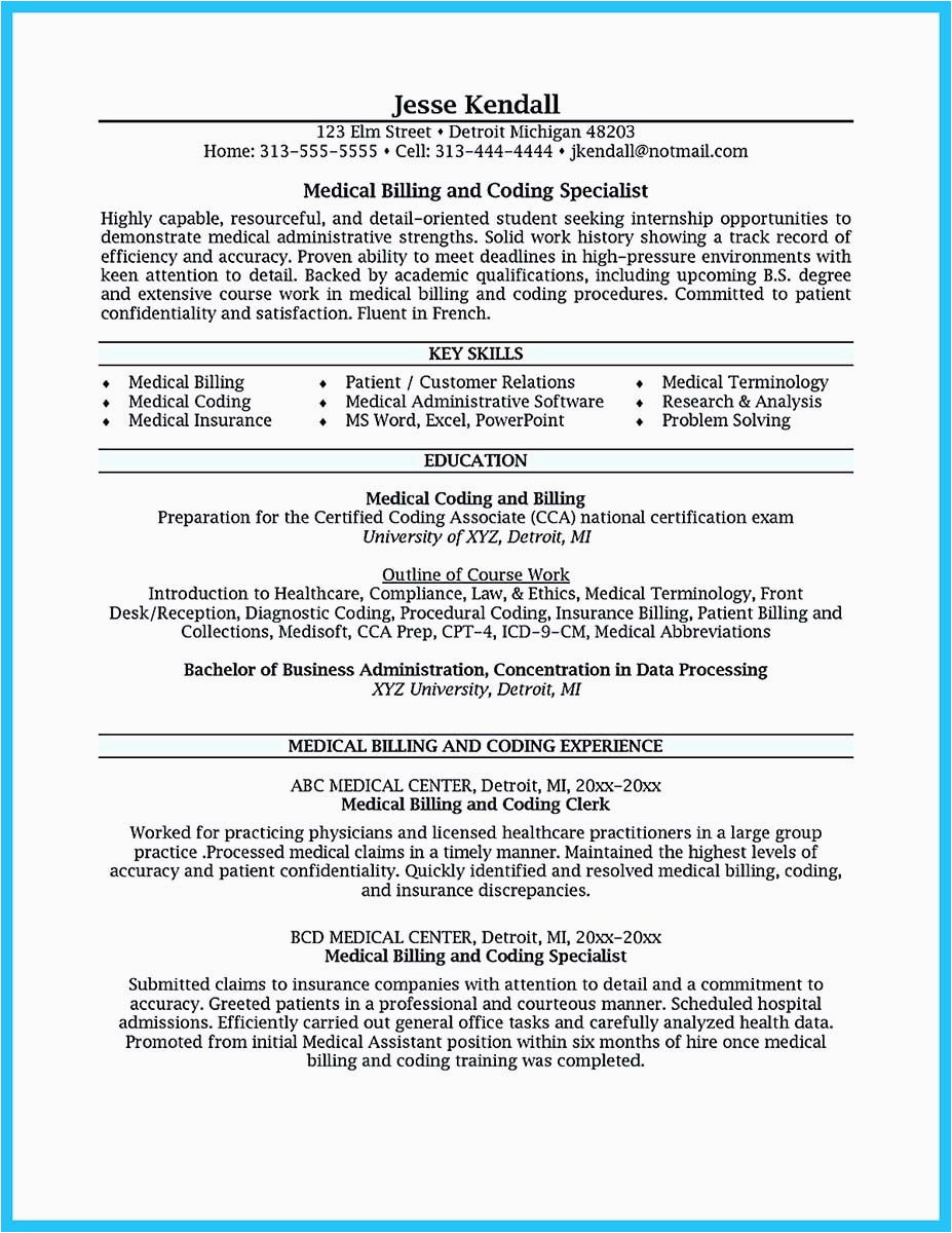 Medical Billing and Coding Specialist Resume Sample some People are Trying to the Billing Specialist Job