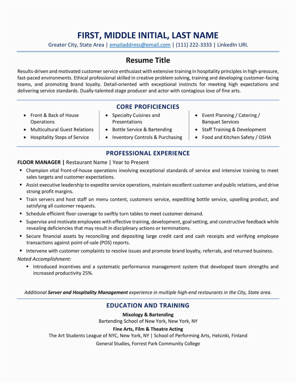 Part Time Job Resume Sample Canada Canadian Style Resume format