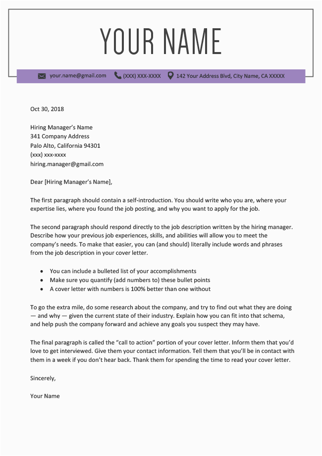 Professional Cover Letter and Resume Template Professional Cover Letter Templates