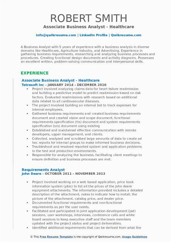 Resume Project Healthcare Samples Risk Analyst associate Business Analyst Resume Samples