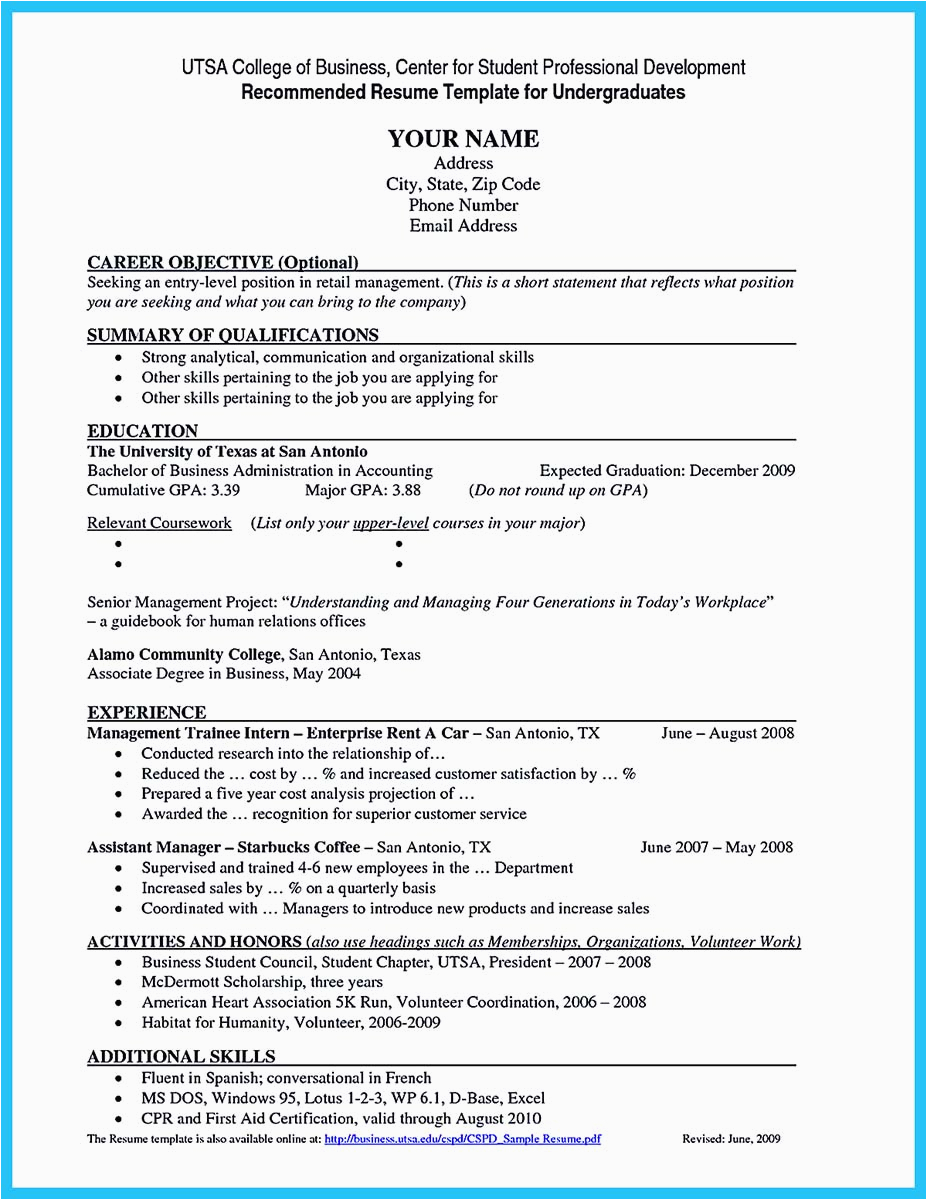 Resume Right Out Of College Samples Best Current College Student Resume with No Experience