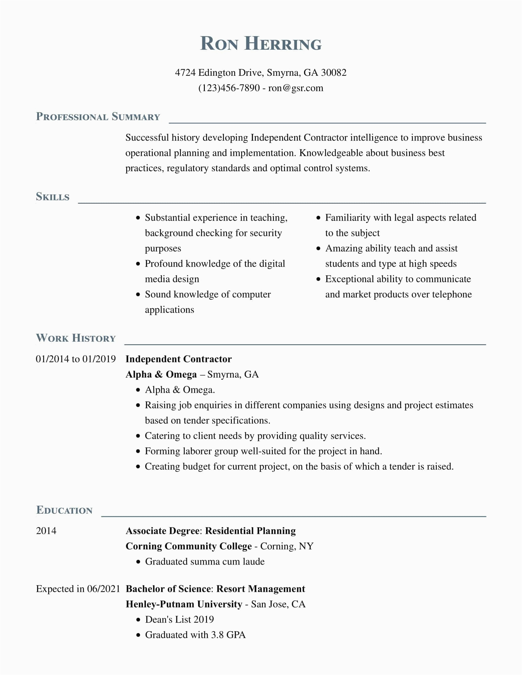 Resume Sample for Multiple Positions In the Same Company Professional Sample Resume Multiple Positions Same Pany