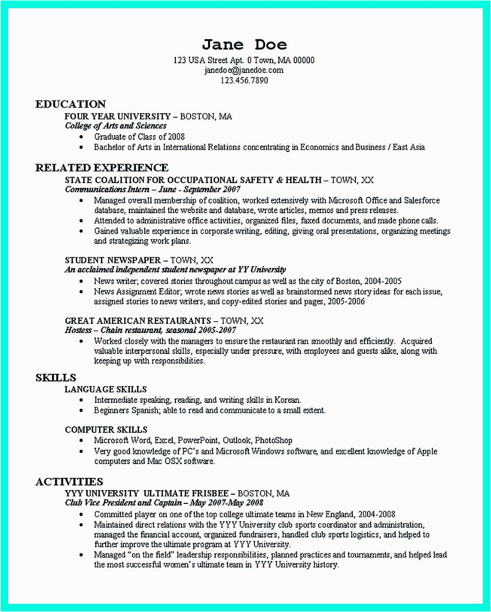 Resume Sample for New College Student Resume Templates for A College Student 2 Reasons why Resume Templates