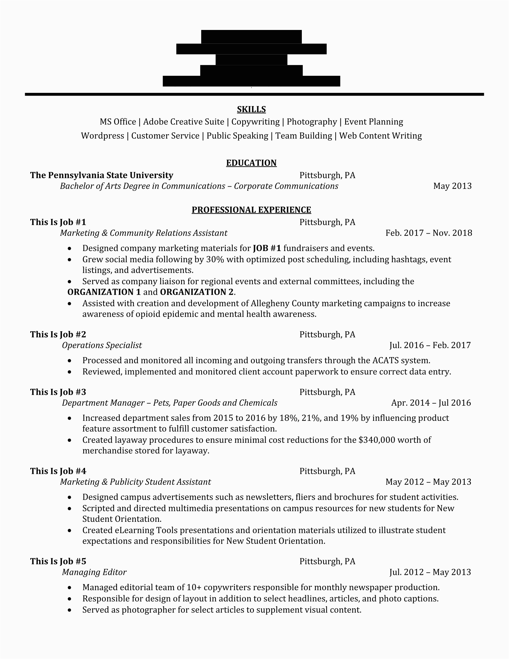 Resume Sample with A Few Years Of Experience Looking for some Advice On My Resume [28 Mid Level Munications