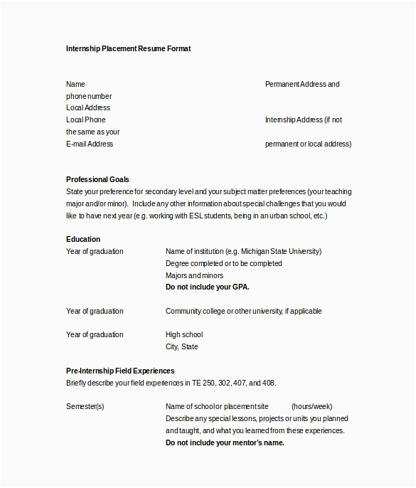 Resume Sample with Degree Not Obtained 10 Sample Microsoft Resumes