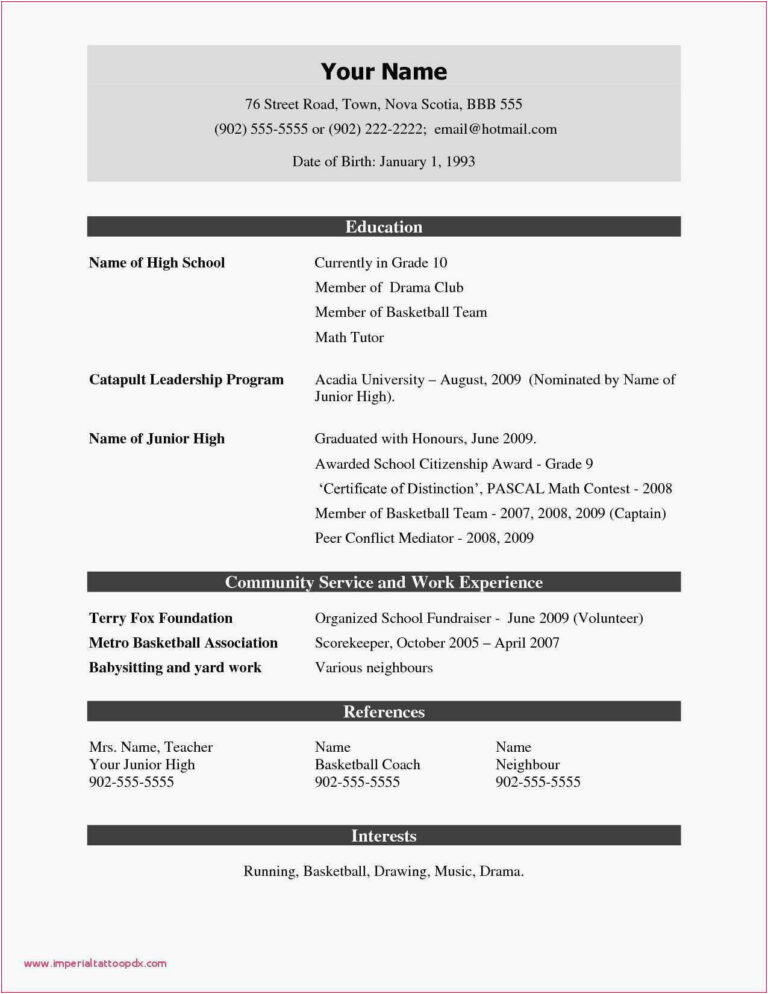 Resume Template for Students Free Download 029 Simple Resume Template for Students Free Download