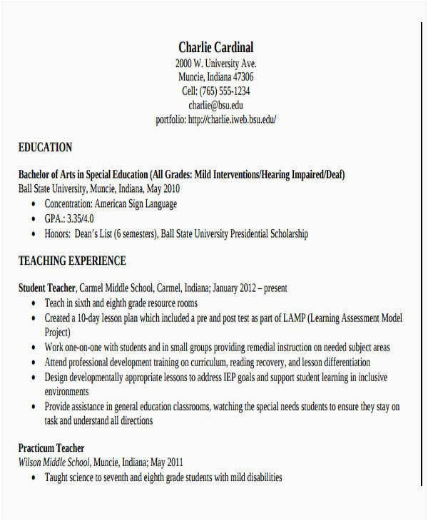 Resume Template Free Download for Teachers 28 Teacher Resume Templates Download