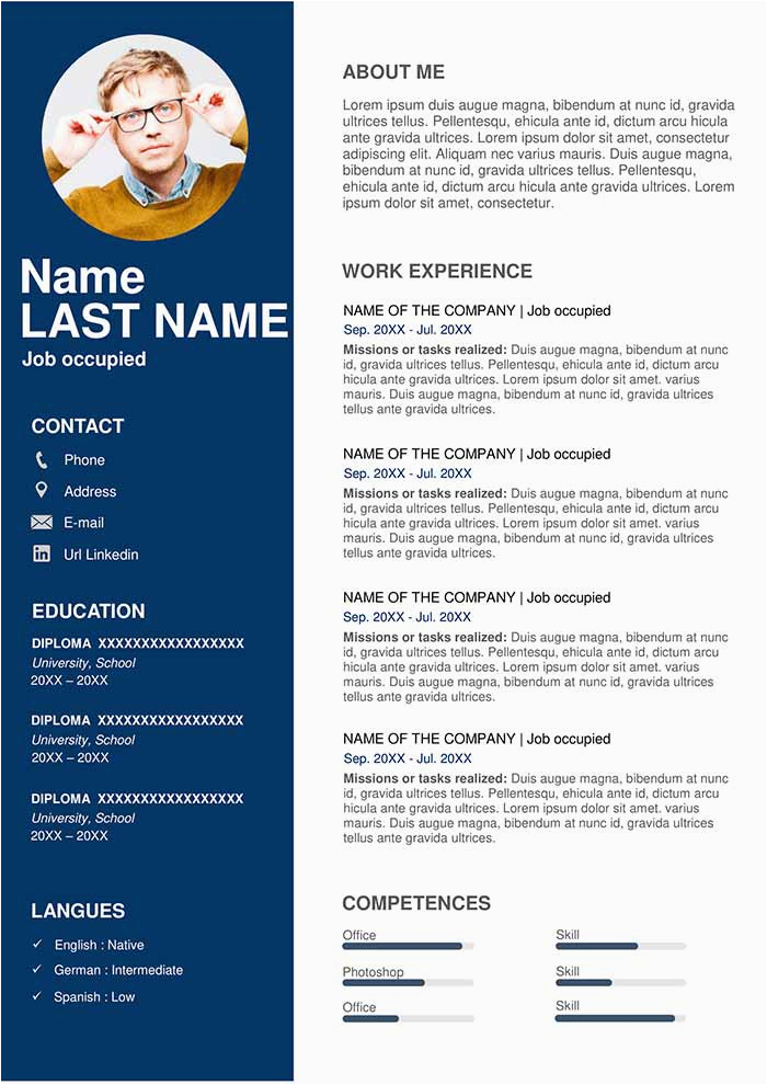 Resume Template Free Download with Photo Free Sales Resume Template Word Cv Resume