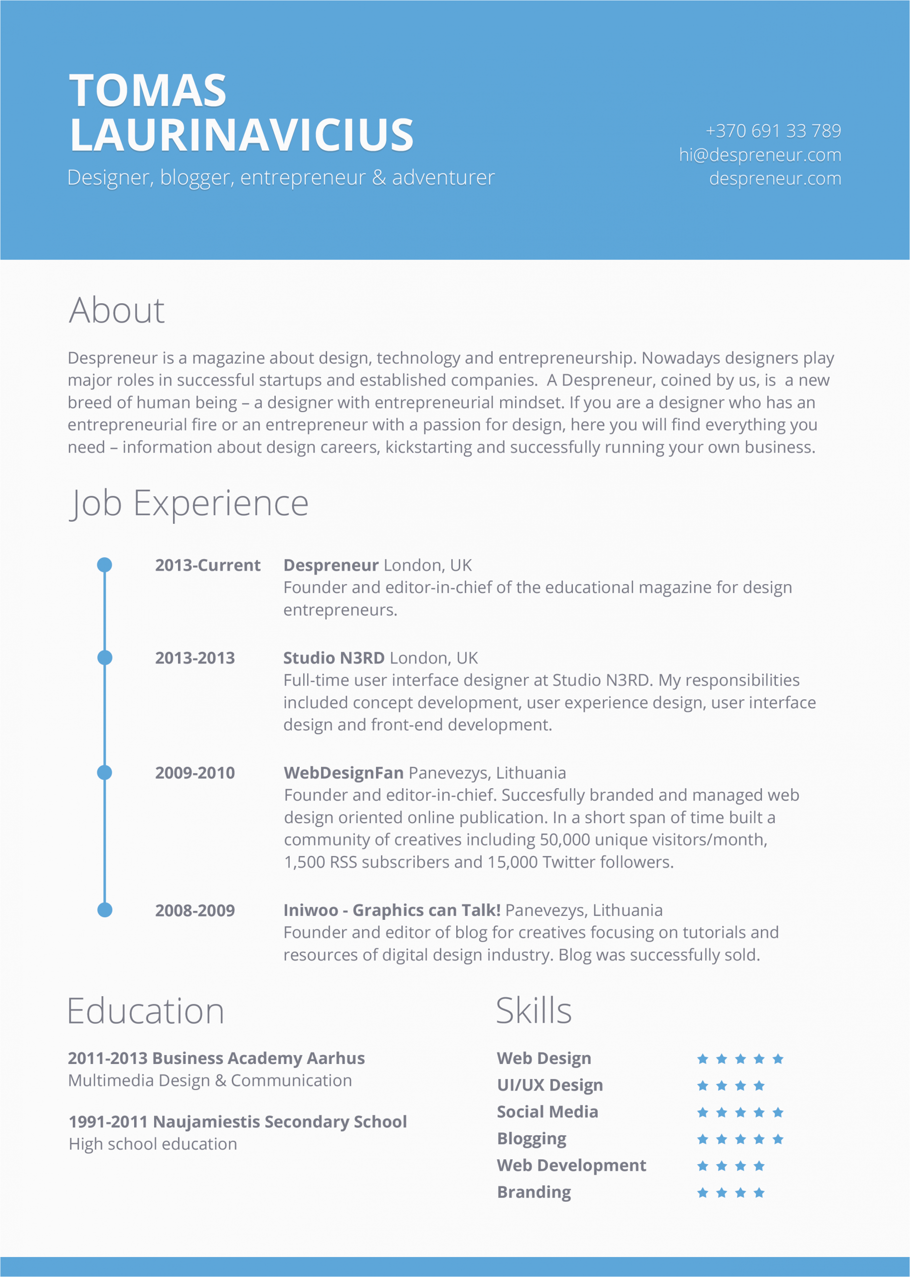 Resume Template Free Download with Picture Free Minimal Resume Psd Template