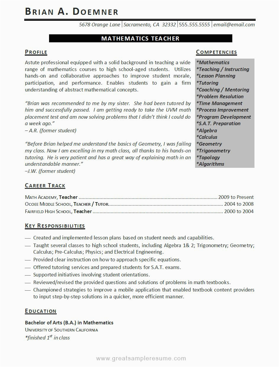Resume Template with Quotes On Side Resume Great Quotes Quotesgram