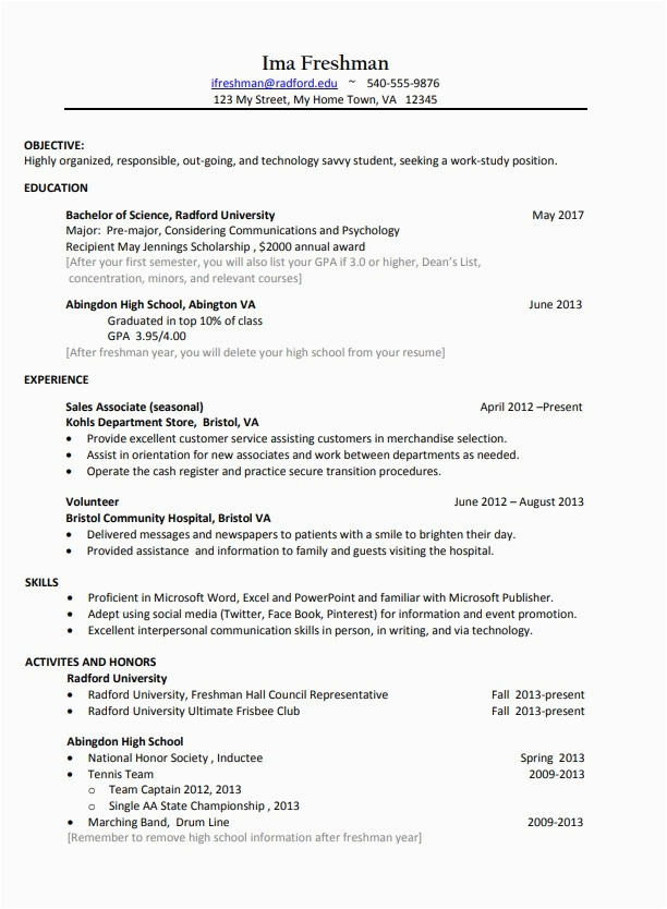 Resume Templates for College Students Download 10 College Student Resume Templates