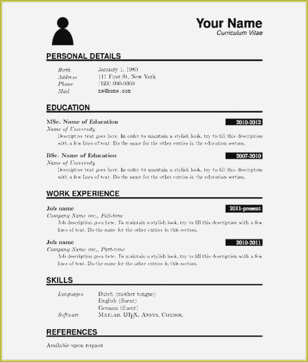 Resume Templates for Freshers Engineers Free Download Resume format for Freshers Download Civil Engineer