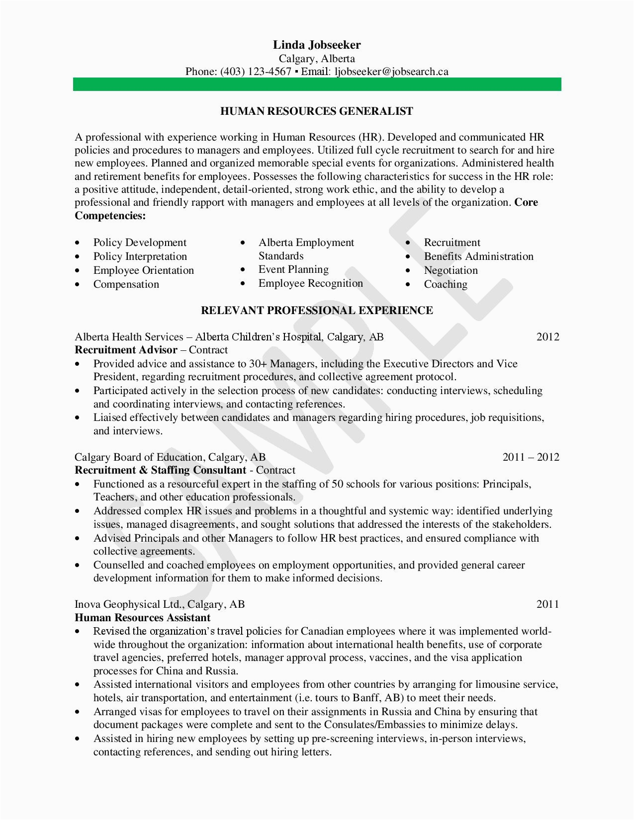Resume Templates for Human Resources Generalist Human Resources Generalist Resume Page 001 – Resumes