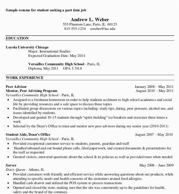 Resume Templates for Older Job Seekers University Chicago Part Time Jobs Resume Templates for Older Job Seekers University Chicago Part Time Jobs