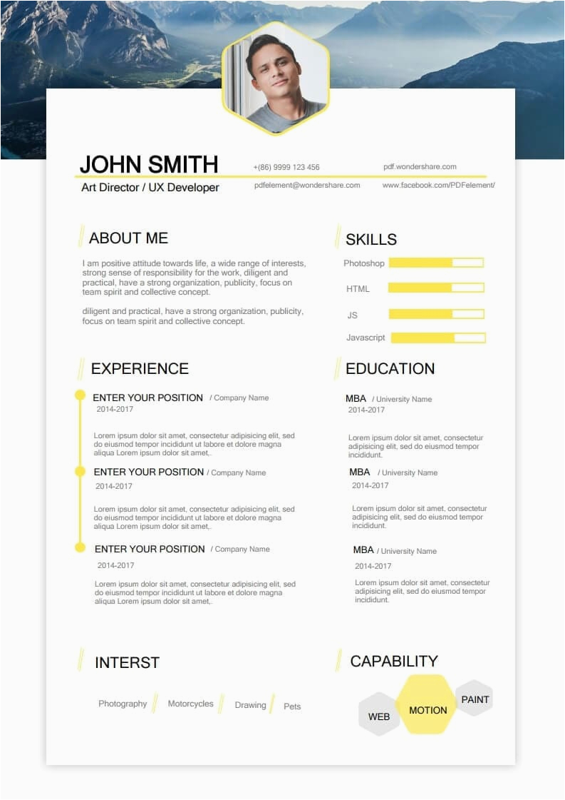 Resume with Picture Template Free Download Acting Resume Template Free Download Edit Create Fill