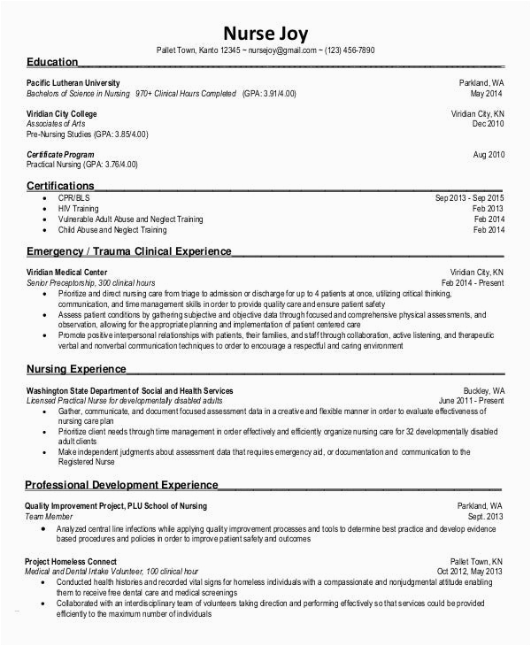 Rn Resume format for College Admission Sample Nursing Student Resume Example 11 Free Word Pdf Documents Download