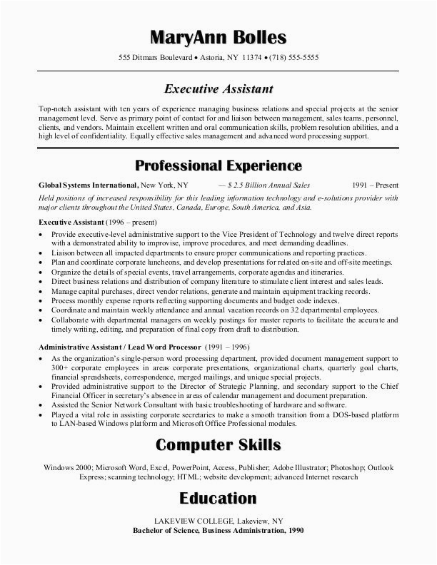 Sample Objective Sentence for Admin Resume 25 Administrative assistant Resume Template In 2020