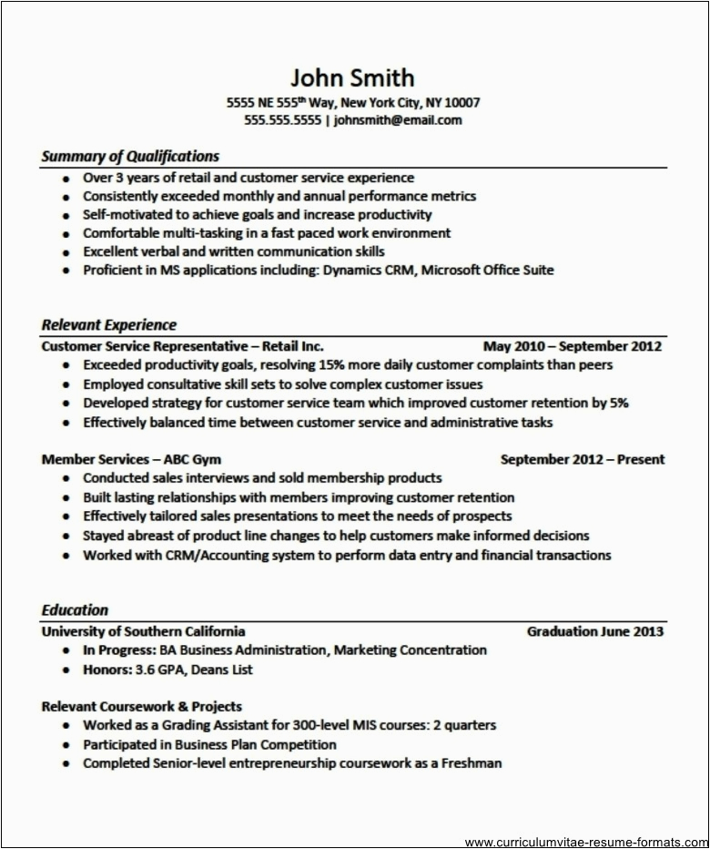 Sample Of Company Resume with Work Experience Sample Resume format for Experienced It Professionals