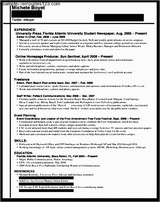Sample Of Resume for College Internship Internship Resume for College Sample Templates Sample Templates