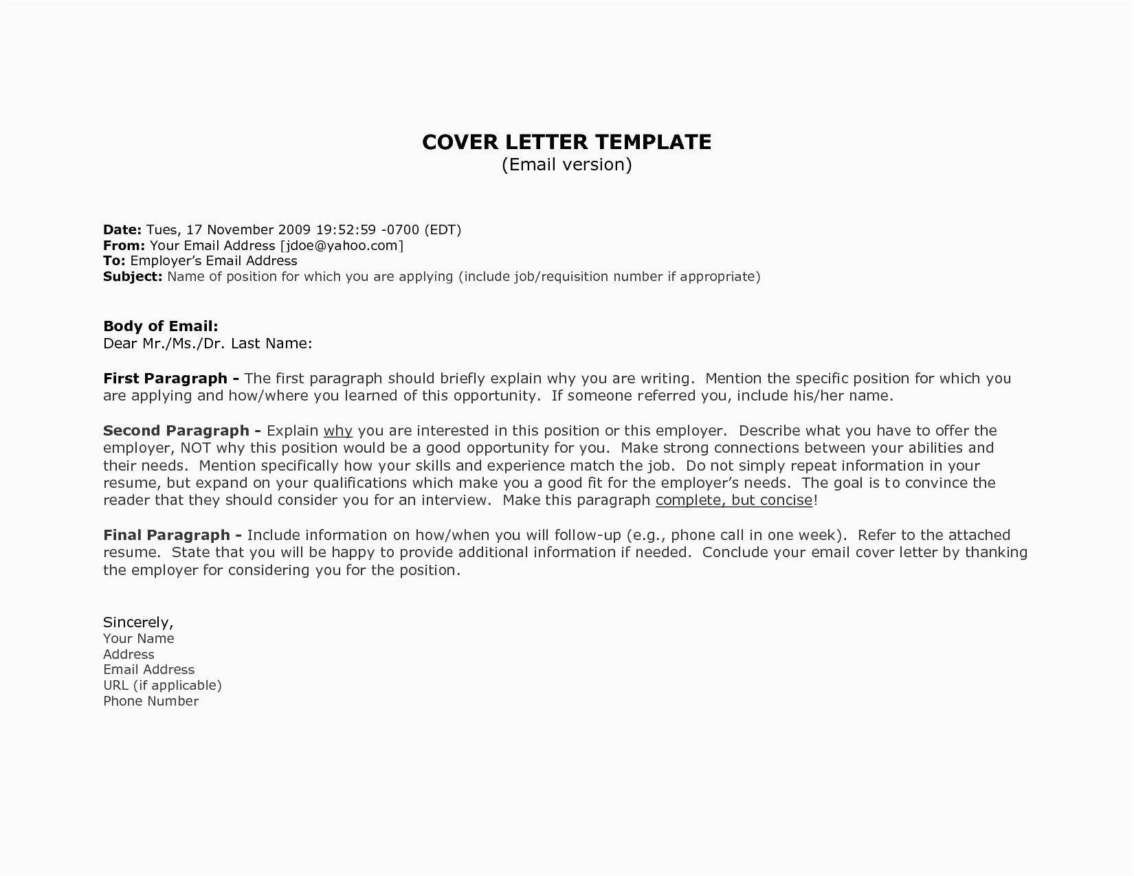 Sample Resume Cover Letter for First Job 1st Job Cover Letter Template Resume format