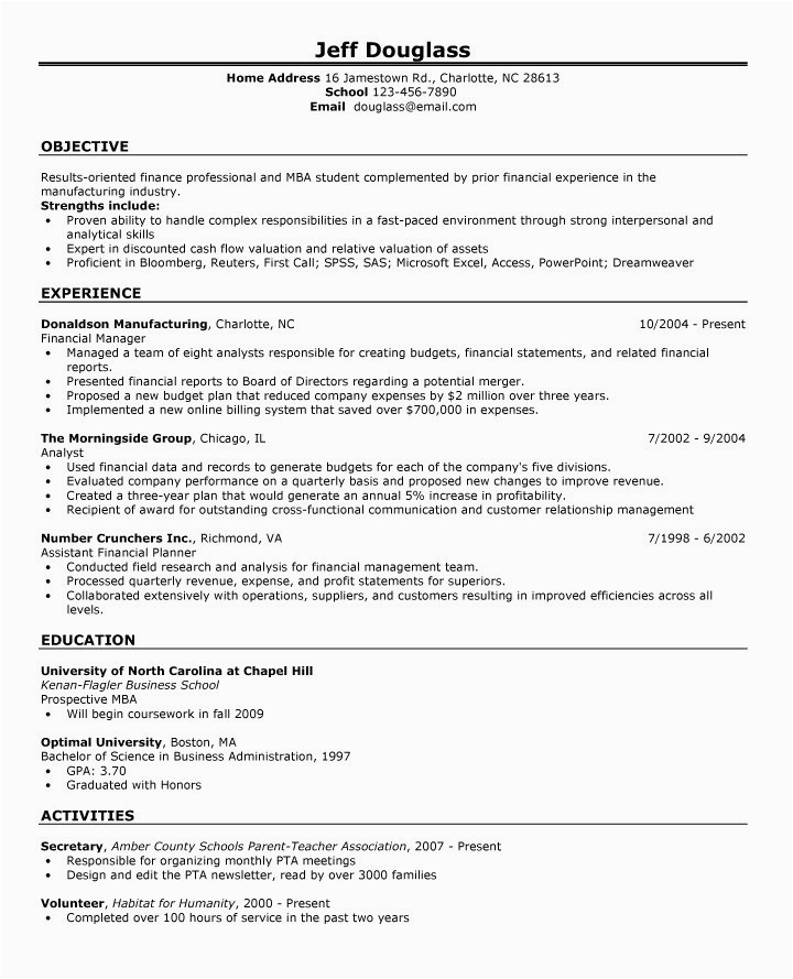 Sample Resume for 1st Time Job First Time Job Resume Examples