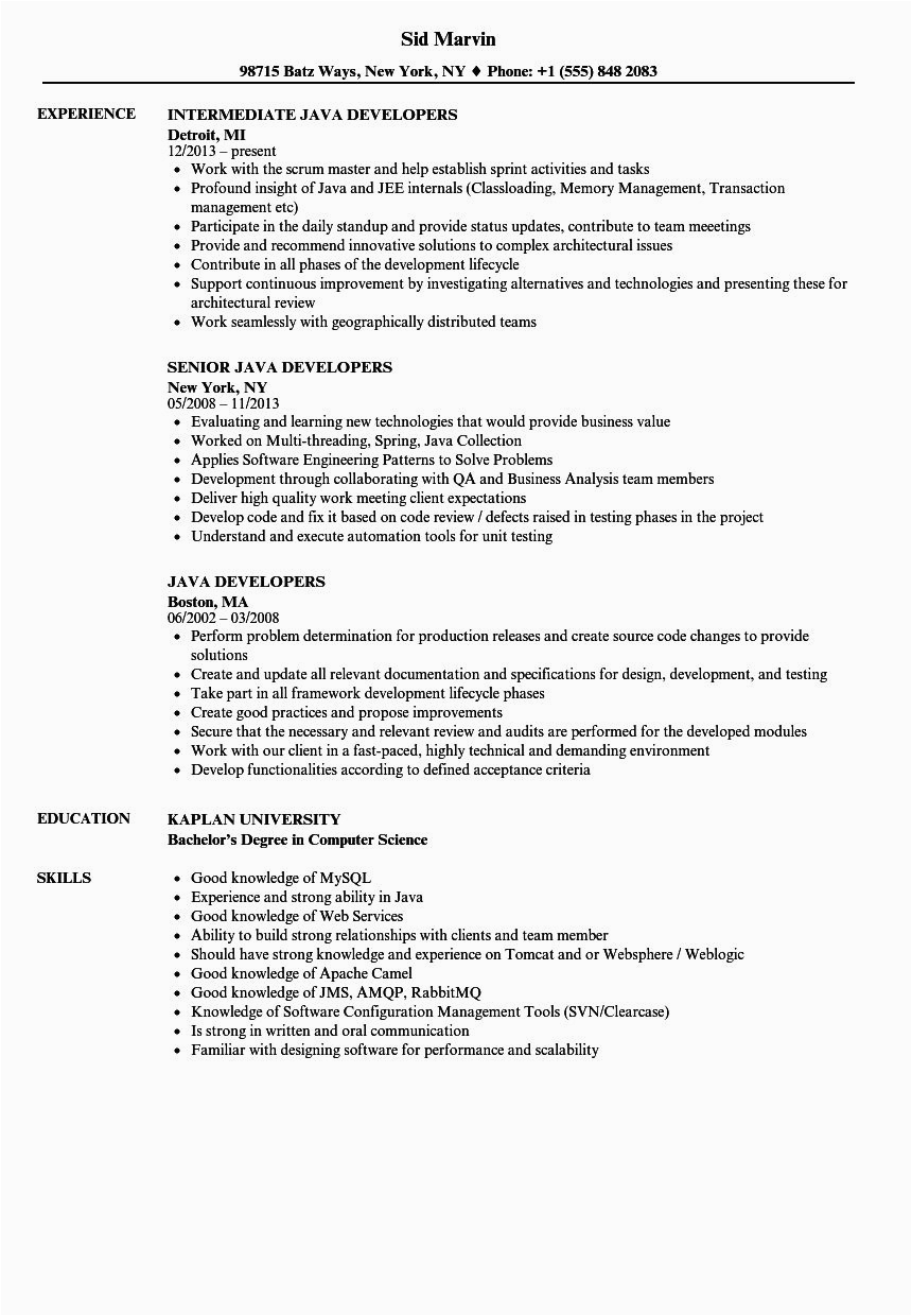 Sample Resume for 2 Years Experience In Unix Ui Developer Sample Resume 2 Years Experience Best