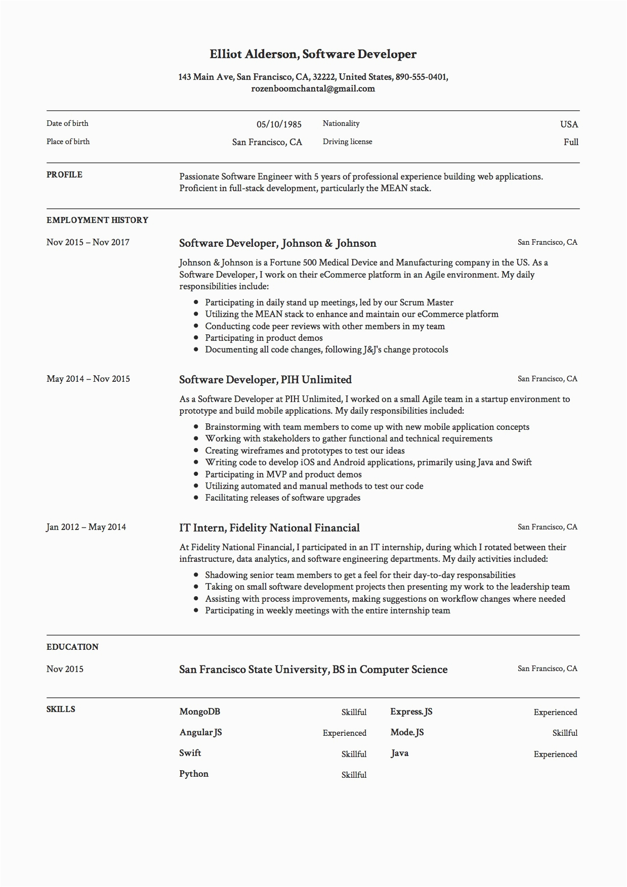 Sample Resume for 2 Years Experience software Developer Sap Pp Resume for 2 Years Experience to whom It May