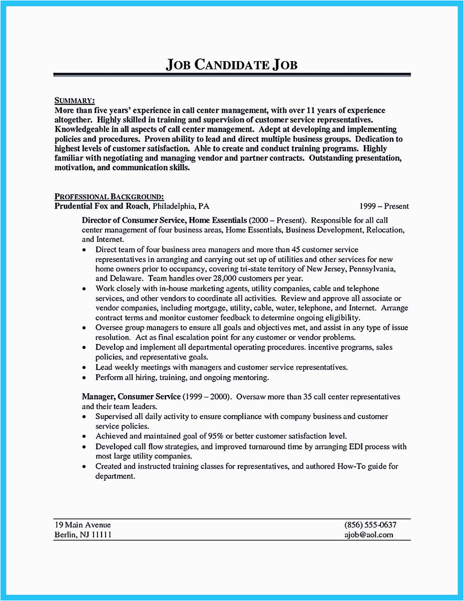 Sample Resume for A Customer Service No Experience Impressing the Recruiters with Flawless Call Center Resume